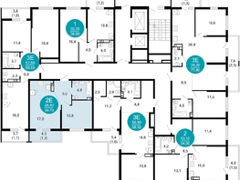 Продается 1-комнатная квартира ЖК Лестория, дом 1, 39.4  м&sup2;, 18286225 рублей