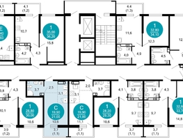 Продается 1-комнатная квартира ЖК Лестория, дом 1, 21.3  м&sup2;, 13136270 рублей