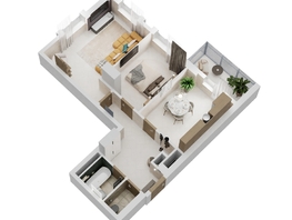 Продается 2-комнатная квартира ЖК Золотой Берег, литер 2, 58.74  м&sup2;, 11789118 рублей