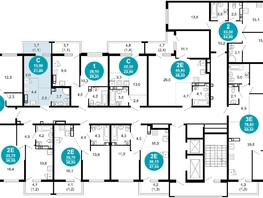 Продается 1-комнатная квартира ЖК Лестория, дом 5, 21  м&sup2;, 10715321 рублей