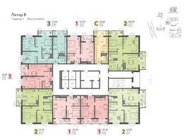 Продается Студия ЖК Теплые края, литер 8, 23.4  м&sup2;, 3393000 рублей