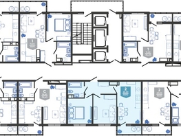 Продается 2-комнатная квартира ЖК Облака-3, дом 1, 49.9  м&sup2;, 10475457 рублей