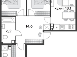 Продается 3-комнатная квартира ЖК Парк Победы 2, литера 31, 92.7  м&sup2;, 13005810 рублей