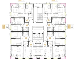 Продается 1-комнатная квартира ЖК РИДЗ, литер 5, 43.9  м&sup2;, 8608790 рублей