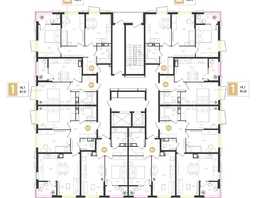 Продается 1-комнатная квартира ЖК РИДЗ, литер 5, 41  м&sup2;, 7503000 рублей