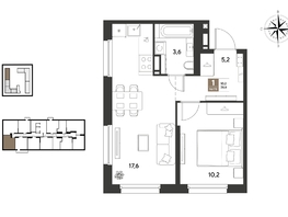 Продается 1-комнатная квартира ЖК ГРЕЙД, литер 14, 36.6  м&sup2;, 6551400 рублей