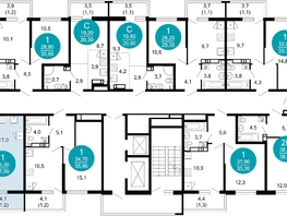 Продается 1-комнатная квартира ЖК Лестория, дом 6, 37.5  м&sup2;, 17028110 рублей