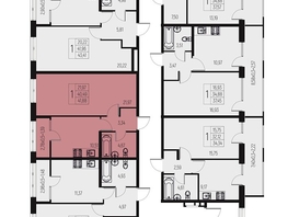 Продается 1-комнатная квартира ЖК Атаманский сад, литер 1, 41.88  м&sup2;, 4942000 рублей