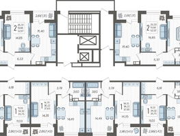 Продается 2-комнатная квартира ЖК Смородина, литера 14, 49.86  м&sup2;, 6780960 рублей