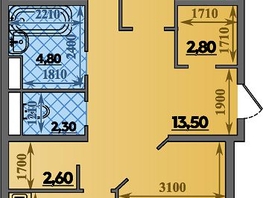 Продается 3-комнатная квартира ЖК Парк у дома, литера 7.3, 89.7  м&sup2;, 13260000 рублей