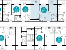 Продается 2-комнатная квартира ЖК Флора, 4 этап, 50.5  м&sup2;, 17827915 рублей