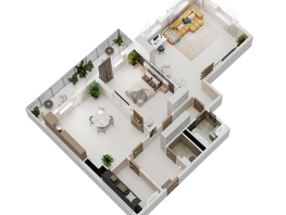 Продается 2-комнатная квартира ЖК Золотой Берег, литер 3, 103.55  м&sup2;, 19674500 рублей