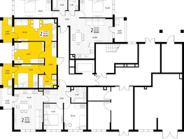 Продается 2-комнатная квартира ЖК Кипарис, литер 6, 53.6  м&sup2;, 16348000 рублей