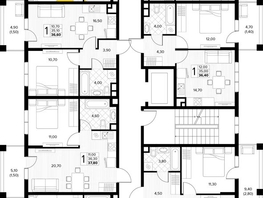 Продается 2-комнатная квартира ЖК Кипарис, литер 6, 53.9  м&sup2;, 16439500 рублей