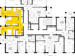 Продается 2-комнатная квартира ЖК Кипарис, литер 6, 53  м&sup2;, 16165000 рублей
