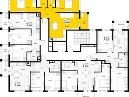 Продается 2-комнатная квартира ЖК Кипарис, литер 6, 64.4  м&sup2;, 19642000 рублей