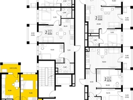 Продается 2-комнатная квартира ЖК Кипарис, литер 6, 51.6  м&sup2;, 15738000 рублей