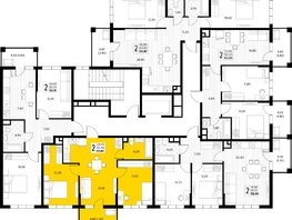 Продается 2-комнатная квартира ЖК Кипарис, литер 8, 51.8  м&sup2;, 15799000 рублей