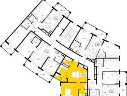 Продается 1-комнатная квартира ЖК Кипарис, литер 8, 51.3  м&sup2;, 17698500 рублей