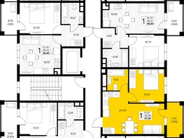 Продается 1-комнатная квартира ЖК Кипарис, литер 8, 37.3  м&sup2;, 12868500 рублей
