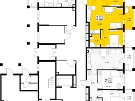 Продается 2-комнатная квартира ЖК Кипарис, литер 7, 54.6  м&sup2;, 16653000 рублей