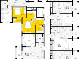 Продается 1-комнатная квартира ЖК Кипарис, литер 7, 39.7  м&sup2;, 13696500 рублей