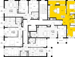Продается 2-комнатная квартира ЖК Кипарис, литер 7, 62.6  м&sup2;, 19093000 рублей