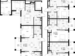Продается 1-комнатная квартира ЖК Кипарис, литер 7, 40.7  м&sup2;, 14041500 рублей
