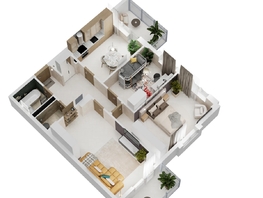 Продается 3-комнатная квартира ЖК Золотой Берег, литер 3, 83.29  м&sup2;, 16741290 рублей