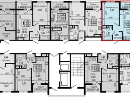 Продается 1-комнатная квартира ЖК Ботаника Хилс, лит 1, 35  м&sup2;, 11959000 рублей