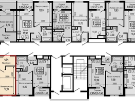Продается 1-комнатная квартира ЖК Ботаника Хилс, лит 1, 38.39  м&sup2;, 11389000 рублей