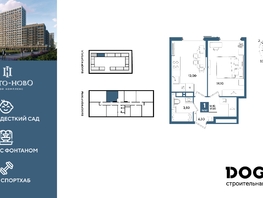 Продается 1-комнатная квартира ЖК Порто-Ново, литера 5, 37.2  м&sup2;, 7878961 рублей