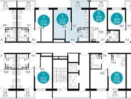 Продается 1-комнатная квартира ЖК Флора, 4 этап, 32.6  м&sup2;, 13975830 рублей