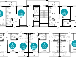 Продается 1-комнатная квартира ЖК Лестория, дом 1, 24.2  м&sup2;, 13886291 рублей