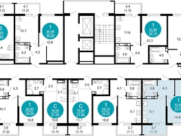 Продается 1-комнатная квартира ЖК Лестория, дом 1, 33.9  м&sup2;, 17645416 рублей