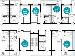 Продается 2-комнатная квартира ЖК Флора, 4 этап, 63.7  м&sup2;, 23708945 рублей