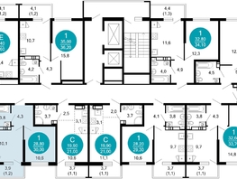 Продается 1-комнатная квартира ЖК Лестория, дом 1, 30  м&sup2;, 16077860 рублей