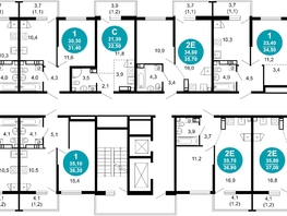 Продается 2-комнатная квартира ЖК Лестория, дом 2, 56.8  м&sup2;, 24716177 рублей
