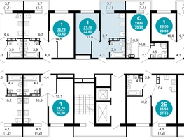 Продается 1-комнатная квартира ЖК Флора, 4 этап, 32.9  м&sup2;, 14014062 рублей
