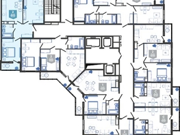 Продается 2-комнатная квартира ЖК Облака-3, дом 1, 55.2  м&sup2;, 10131242 рублей