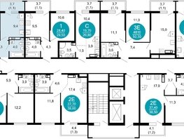 Продается 2-комнатная квартира ЖК Лестория, дом 3, 42.4  м&sup2;, 19791388 рублей