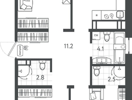 Продается 3-комнатная квартира ЖК Все Свои ВИП, литер 4, 89.25  м&sup2;, 18117750 рублей