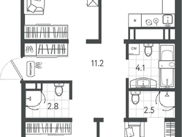 Продается 3-комнатная квартира ЖК Все Свои ВИП, литер 4, 89.15  м&sup2;, 18275750 рублей