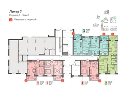 Продается Офис ЖК Теплые края, литер 7, 58.4  м&sup2;, 14600000 рублей