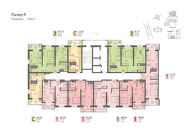 Продается 1-комнатная квартира ЖК Теплые края, литер 9, 36.95  м&sup2;, 4360100 рублей