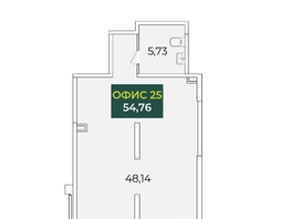 Продается Офис Кирилла Россинского ул, 54.76  м&sup2;, 12047200 рублей