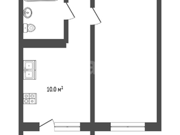 Продается 1-комнатная квартира ЖК Гулливер, литер 1, 33  м&sup2;, 4050000 рублей