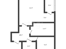 Продается 3-комнатная квартира Командорская ул, 66.9  м&sup2;, 8250000 рублей