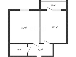 Продается 1-комнатная квартира Героя Пешкова ул, 30.1  м&sup2;, 4250000 рублей