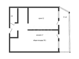 Продается 1-комнатная квартира Обрывная ул, 38.1  м&sup2;, 6400000 рублей